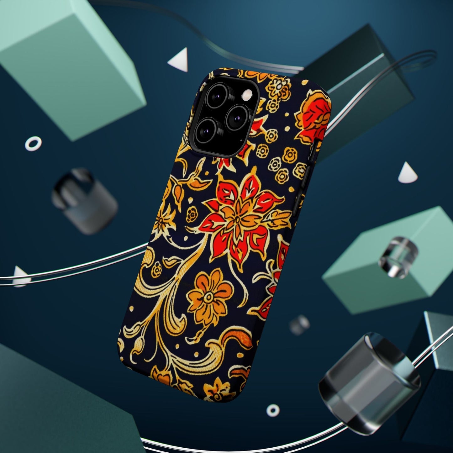 Floral Baroque Magnetic Impact Phone Case - DIGITAL X