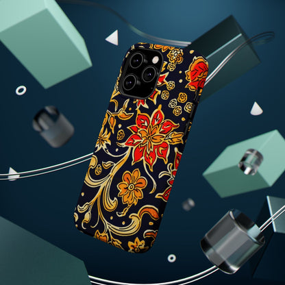 Floral Baroque Magnetic Impact Phone Case - DIGITAL X