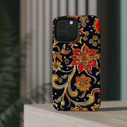 Floral Baroque Magnetic Impact Phone Case - DIGITAL X
