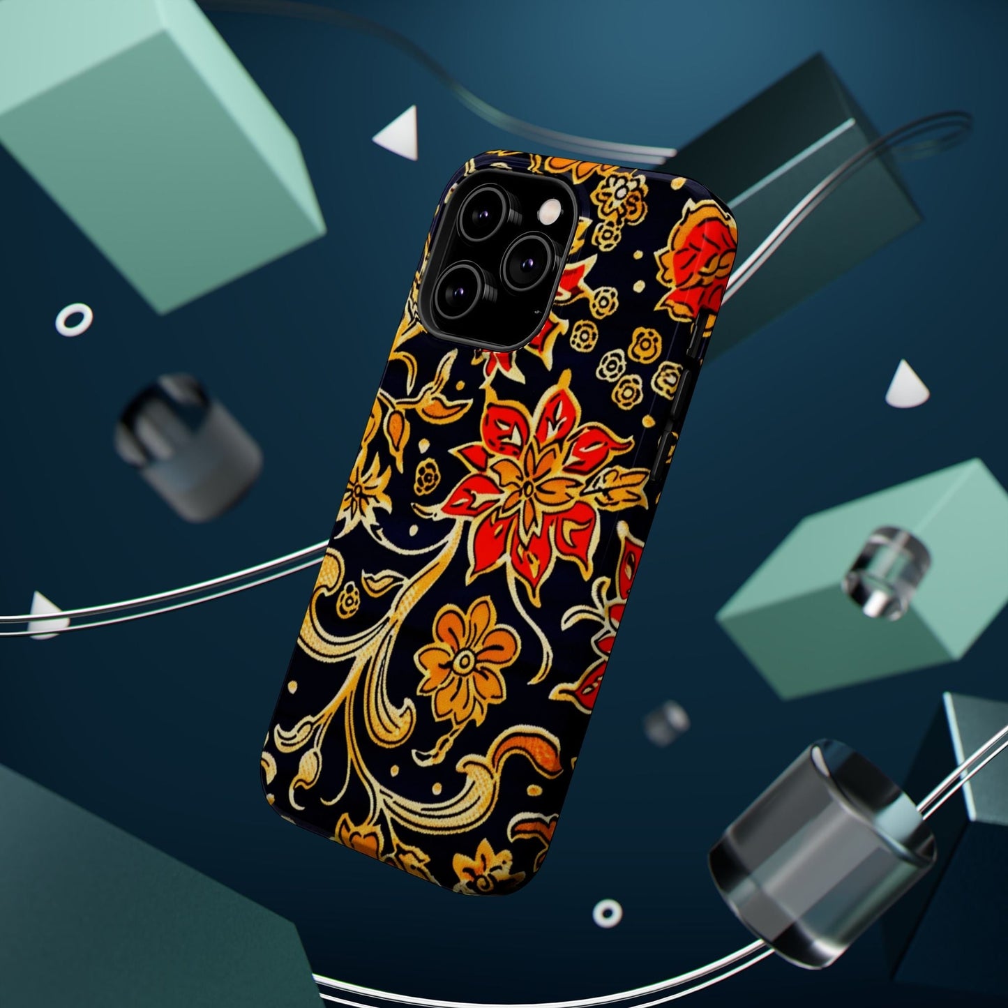 Floral Baroque Magnetic Impact Phone Case - DIGITAL X