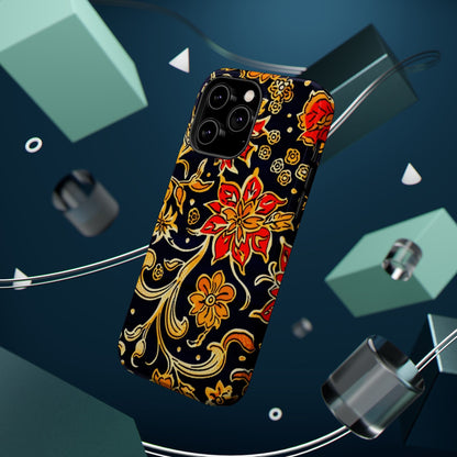 Floral Baroque Magnetic Impact Phone Case - DIGITAL X