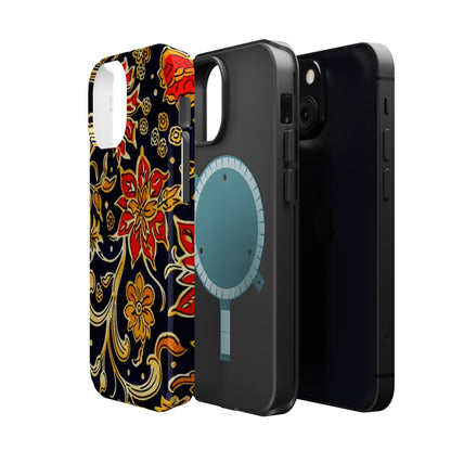Floral Baroque Magnetic Impact Phone Case - DIGITAL X