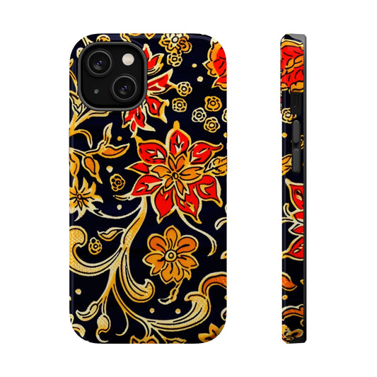 Floral Baroque Magnetic Impact Phone Case - DIGITAL X