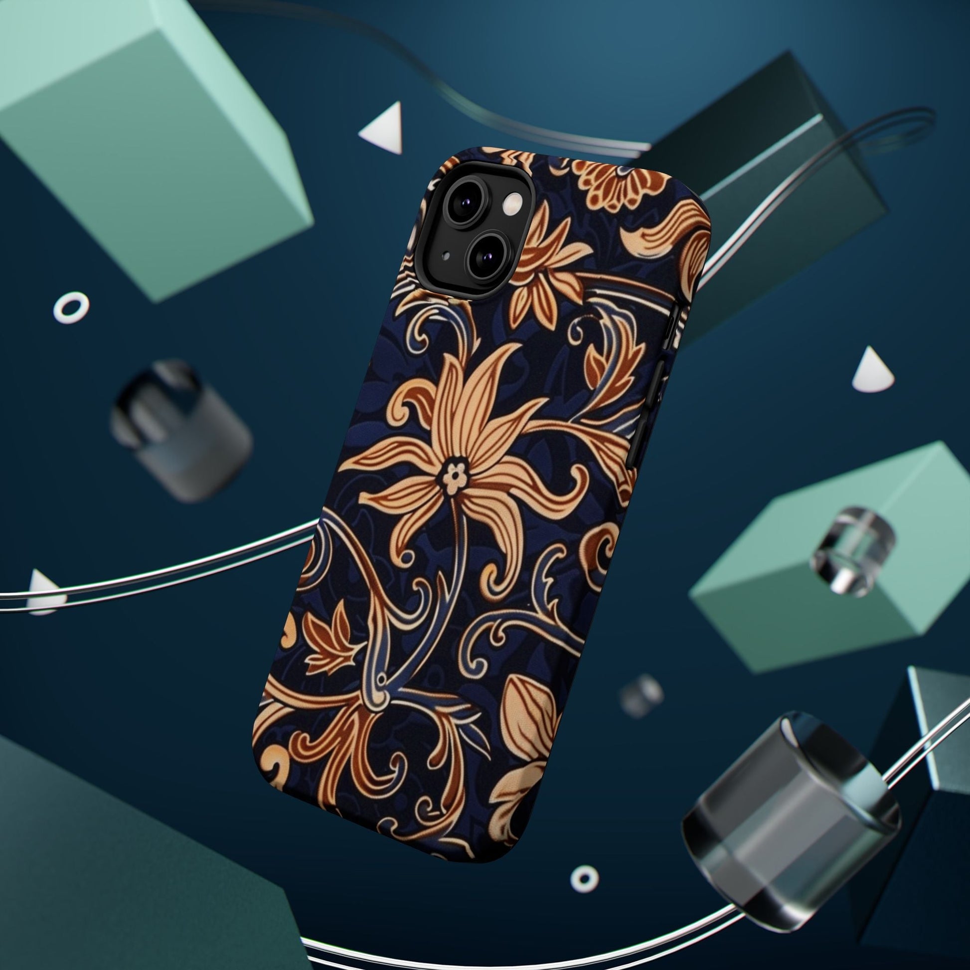 Floral Baroque Magnetic Impact - Resistant Phone Case - DIGITAL X