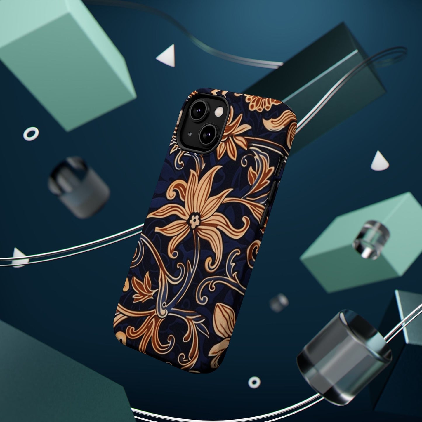 Floral Baroque Magnetic Impact - Resistant Phone Case - DIGITAL X