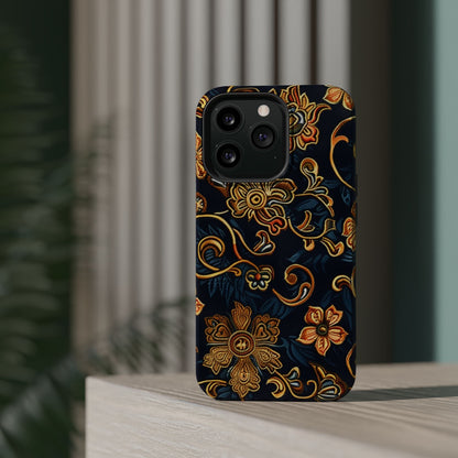 Floral Baroque Magnetic Impact - Resistant Phone Case - DIGITAL X
