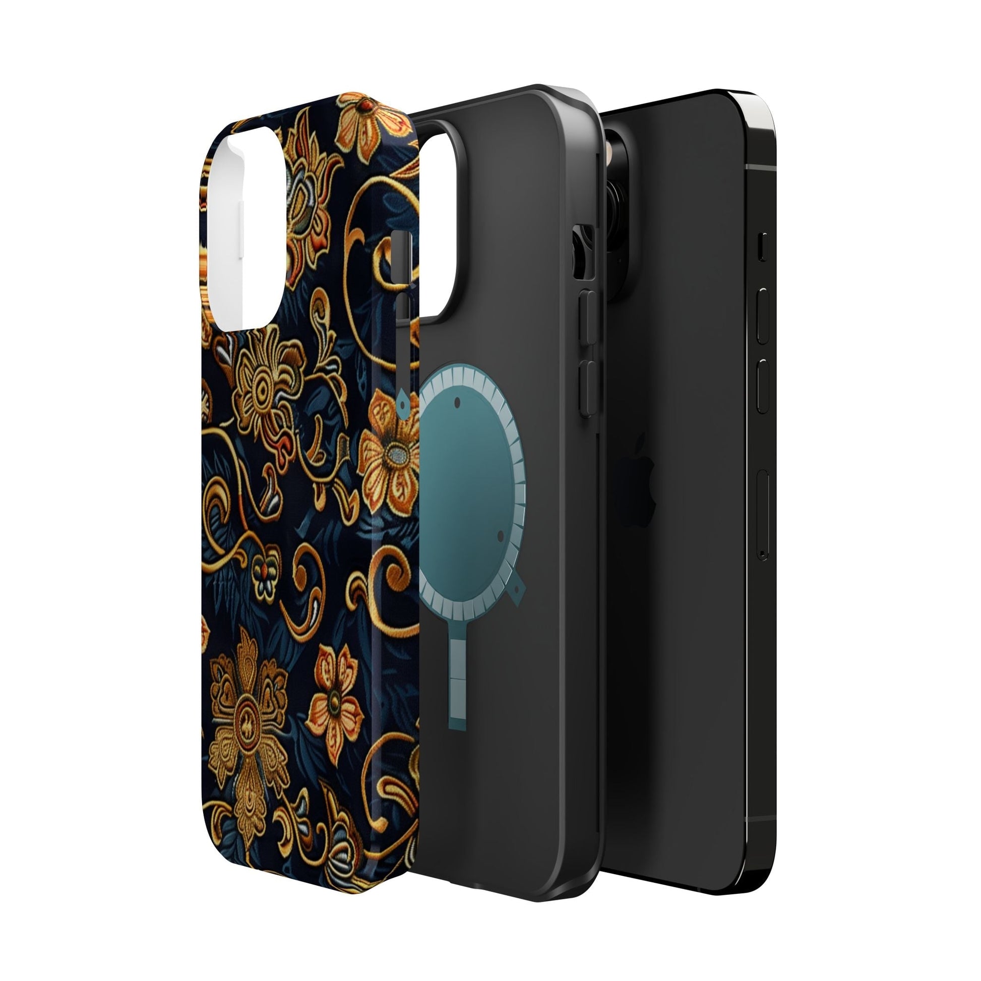 Floral Baroque Magnetic Impact - Resistant Phone Case - DIGITAL X