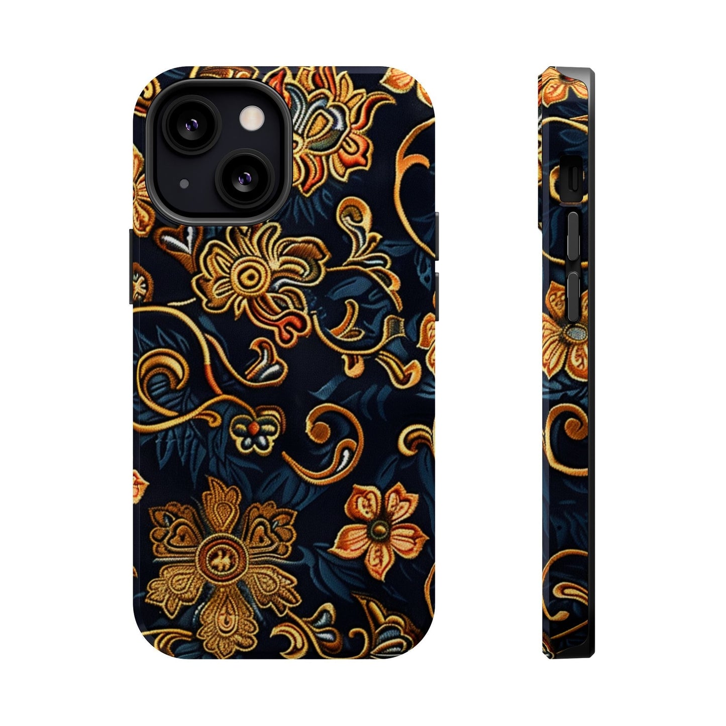 Floral Baroque Magnetic Impact - Resistant Phone Case - DIGITAL X