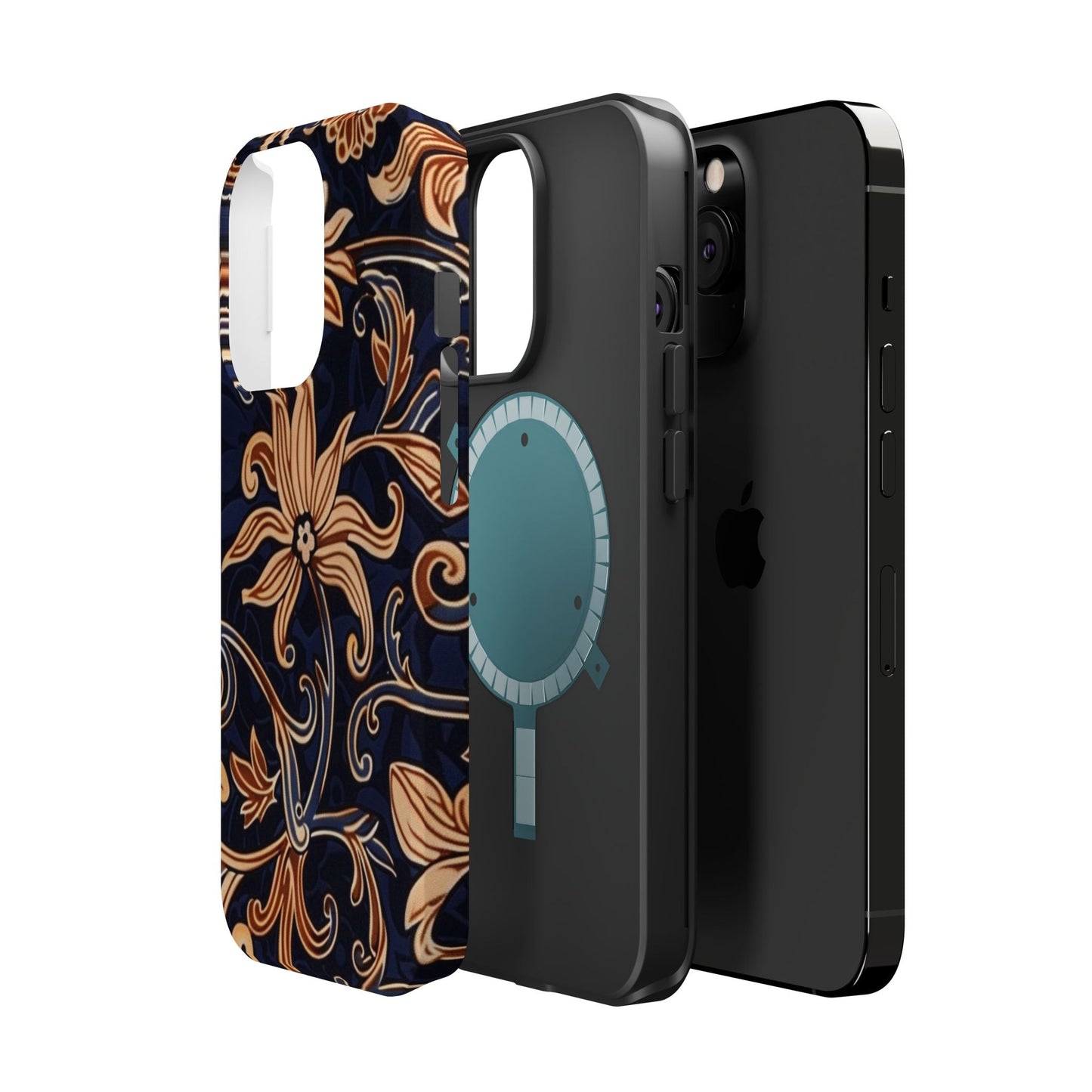 Floral Baroque Magnetic Impact - Resistant Phone Case - DIGITAL X