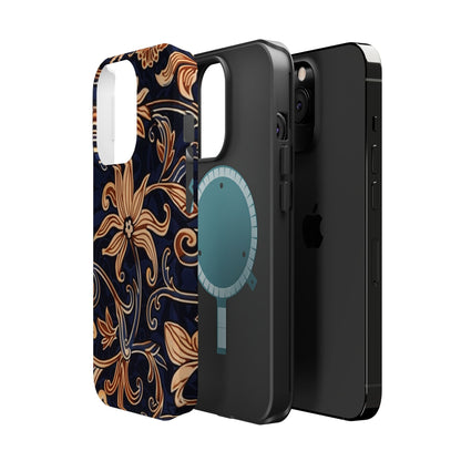 Floral Baroque Magnetic Impact - Resistant Phone Case - DIGITAL X