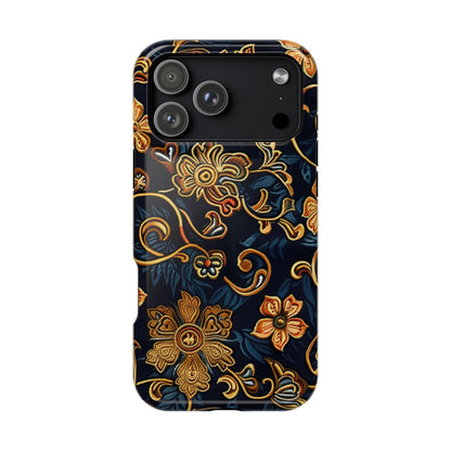 Floral Baroque Magnetic Impact - Resistant Phone Case - DIGITAL X