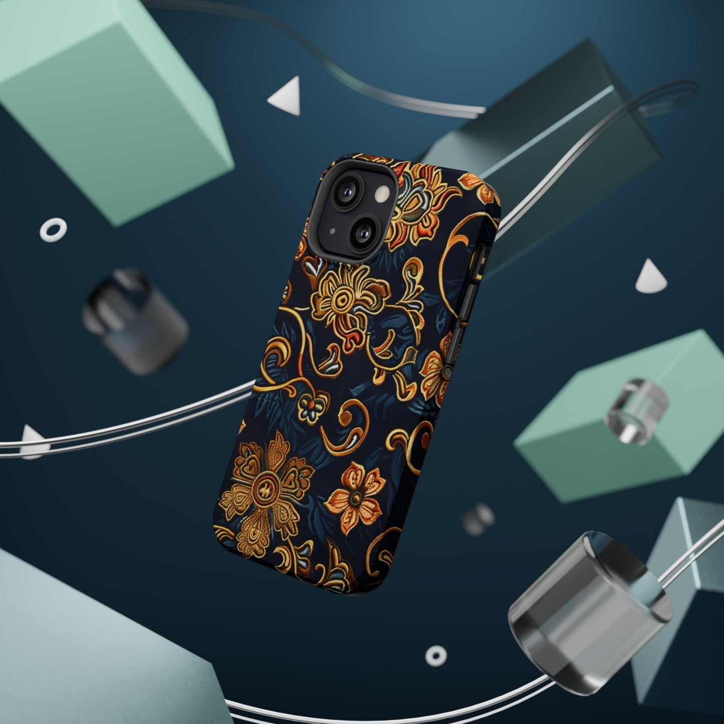Floral Baroque Magnetic Impact - Resistant Phone Case - DIGITAL X