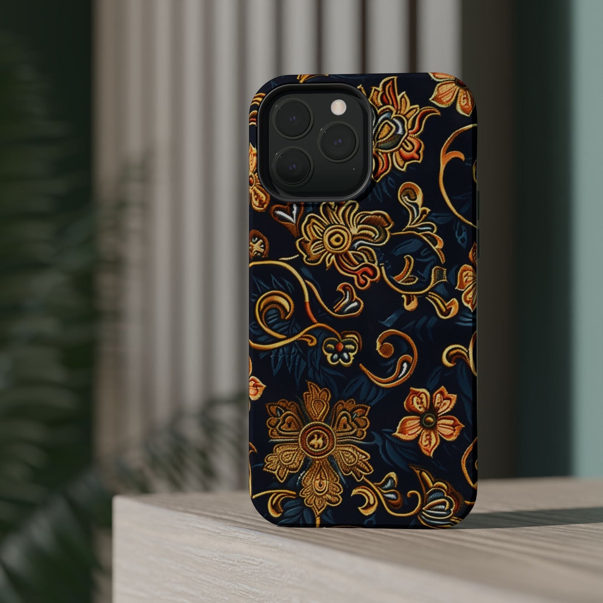 Floral Baroque Magnetic Impact - Resistant Phone Case - DIGITAL X