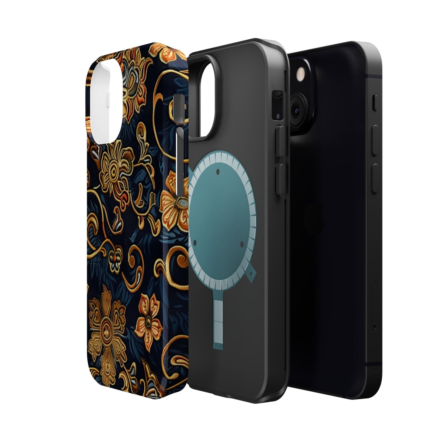 Floral Baroque Magnetic Impact - Resistant Phone Case - DIGITAL X