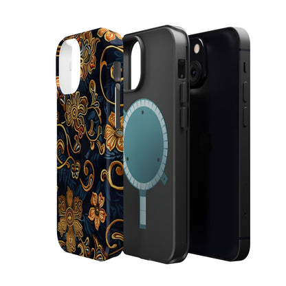 Floral Baroque Magnetic Impact - Resistant Phone Case - DIGITAL X