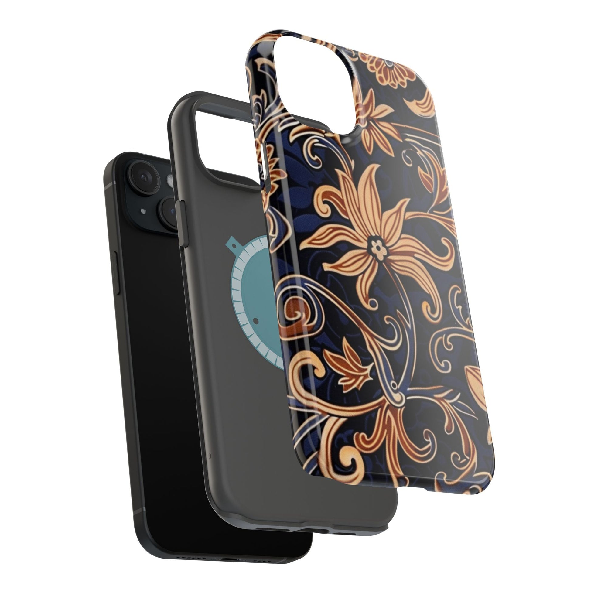Floral Baroque Magnetic Impact - Resistant Phone Case - DIGITAL X