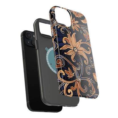 Floral Baroque Magnetic Impact - Resistant Phone Case - DIGITAL X