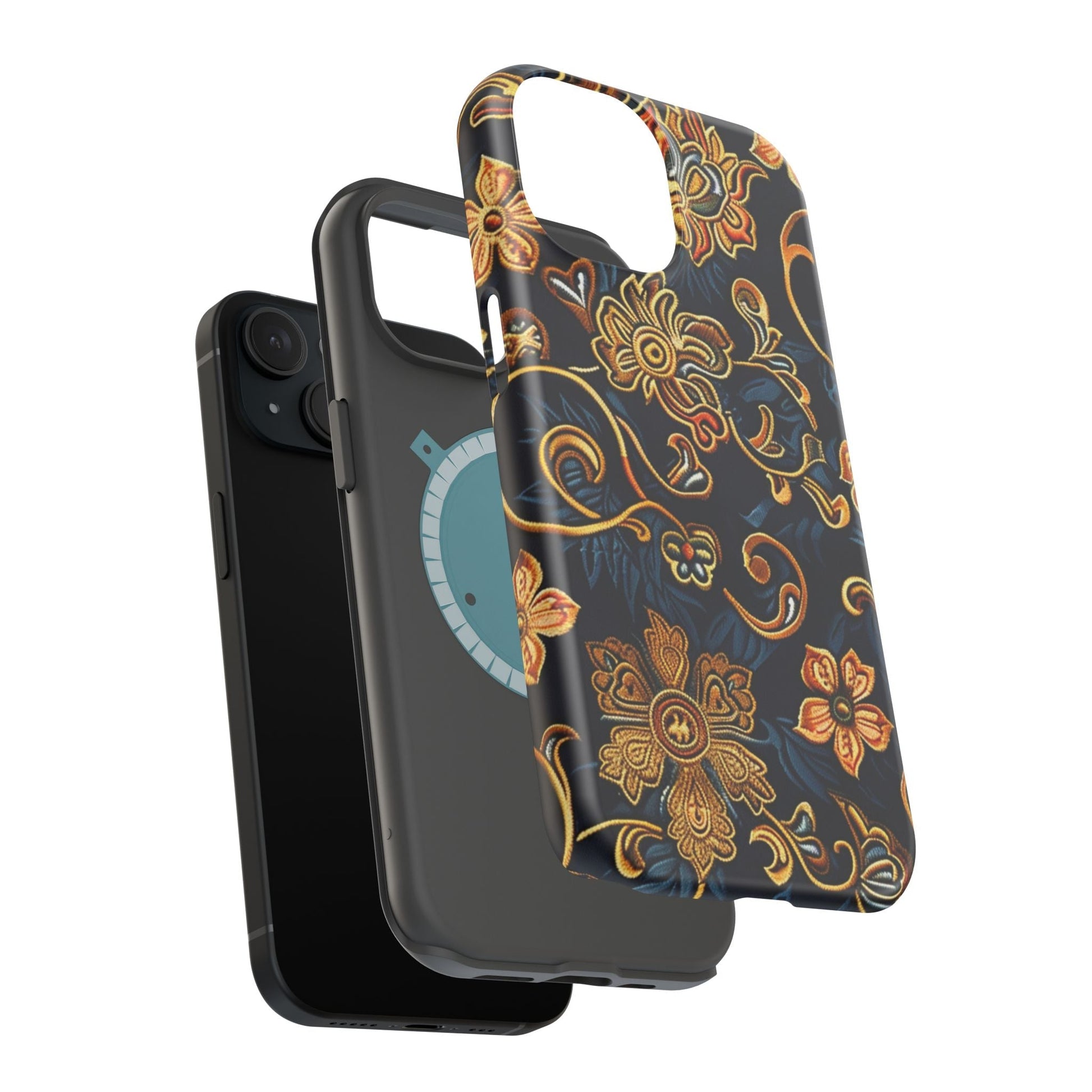 Floral Baroque Magnetic Impact - Resistant Phone Case - DIGITAL X