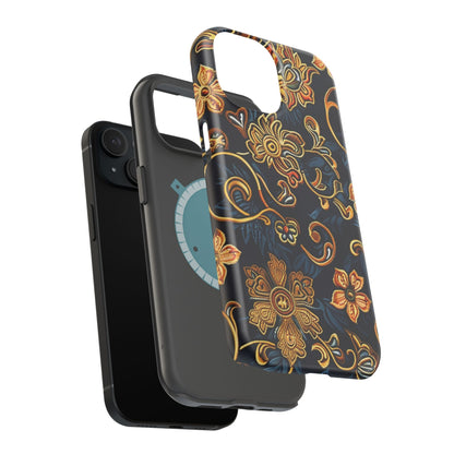 Floral Baroque Magnetic Impact - Resistant Phone Case - DIGITAL X