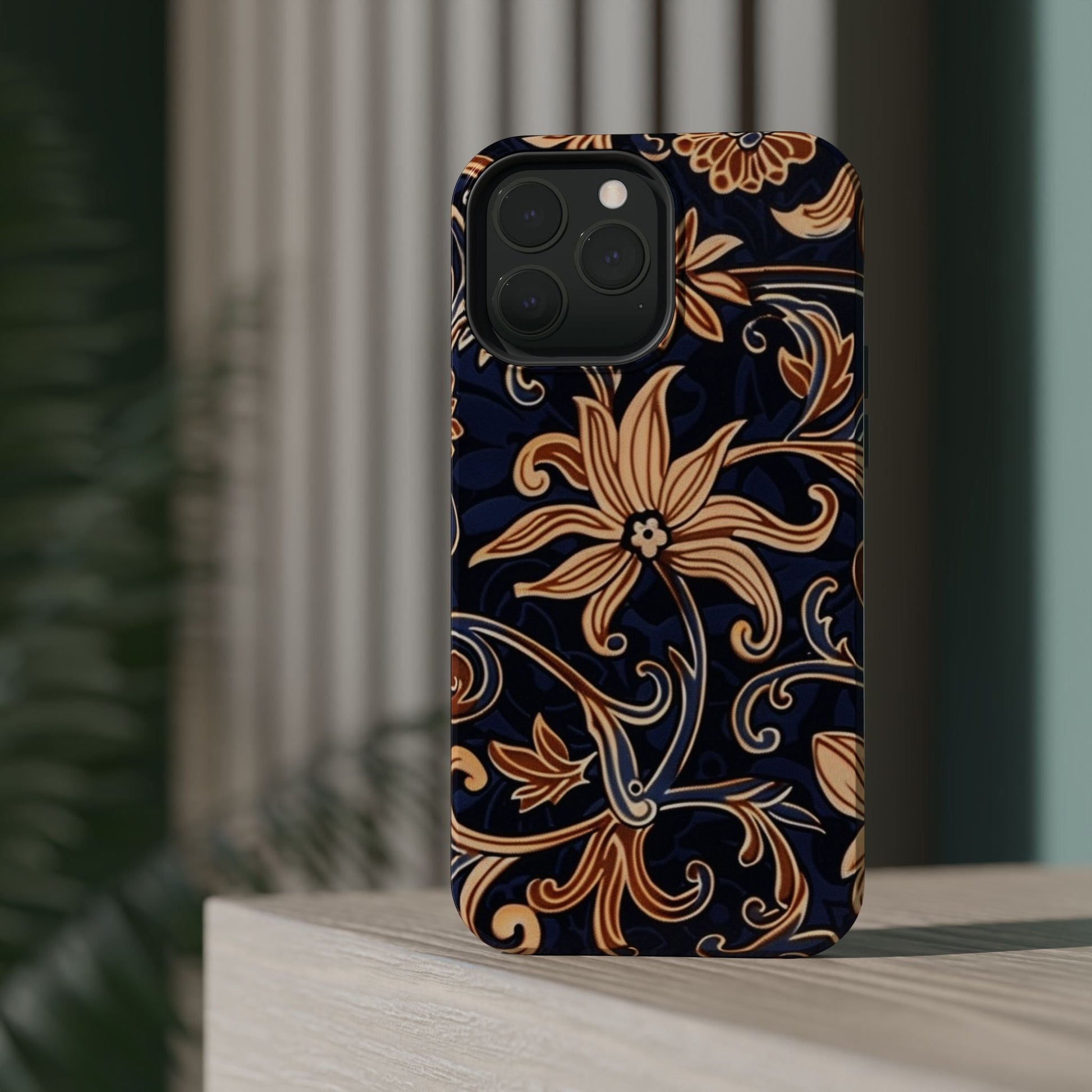 Floral Baroque Magnetic Impact - Resistant Phone Case - DIGITAL X