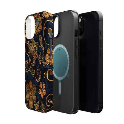 Floral Baroque Magnetic Impact - Resistant Phone Case - DIGITAL X