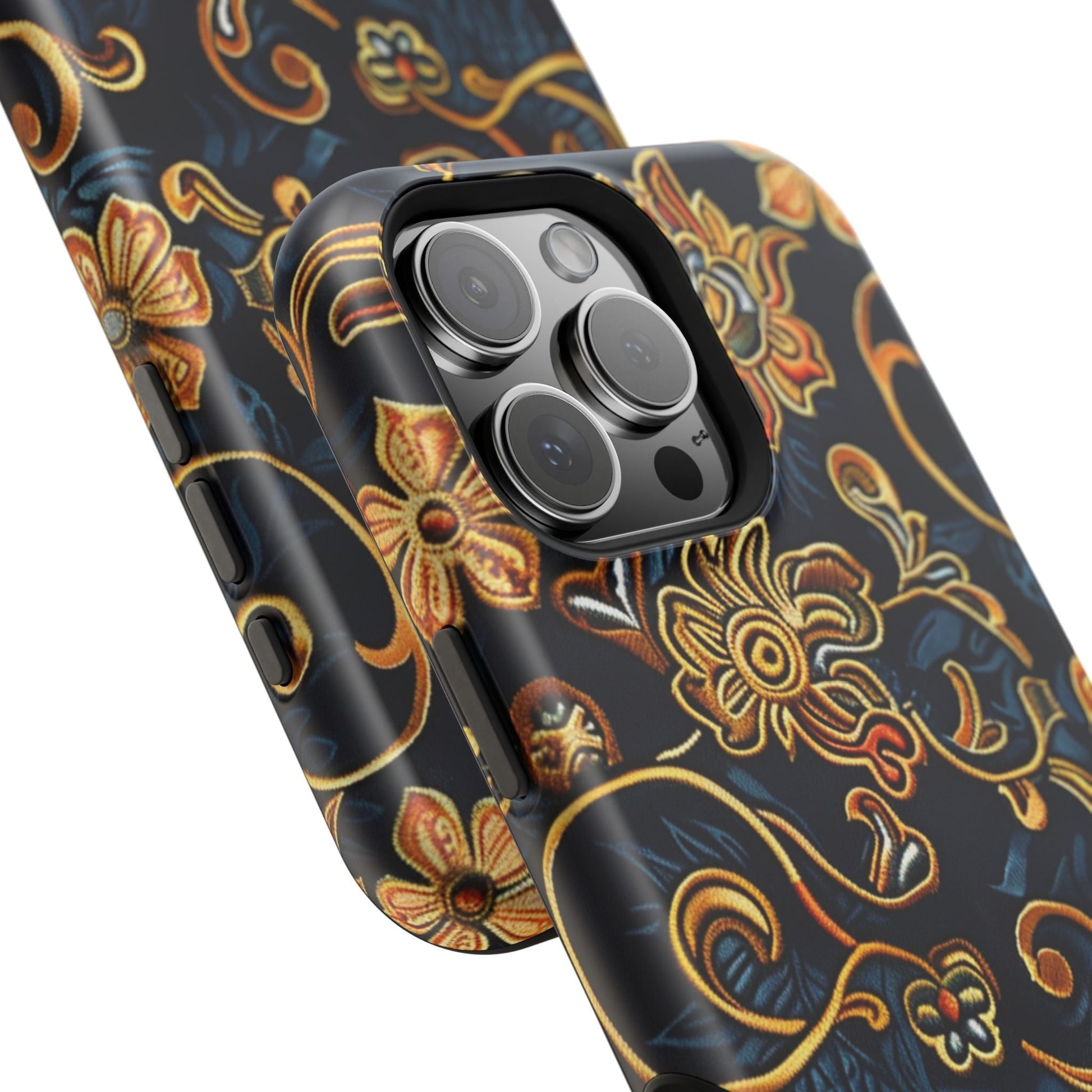 Floral Baroque Magnetic Impact - Resistant Phone Case - DIGITAL X
