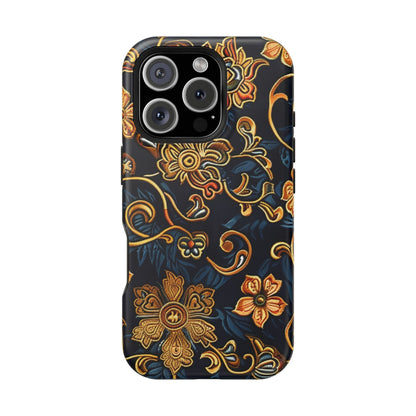 Floral Baroque Magnetic Impact - Resistant Phone Case - DIGITAL X