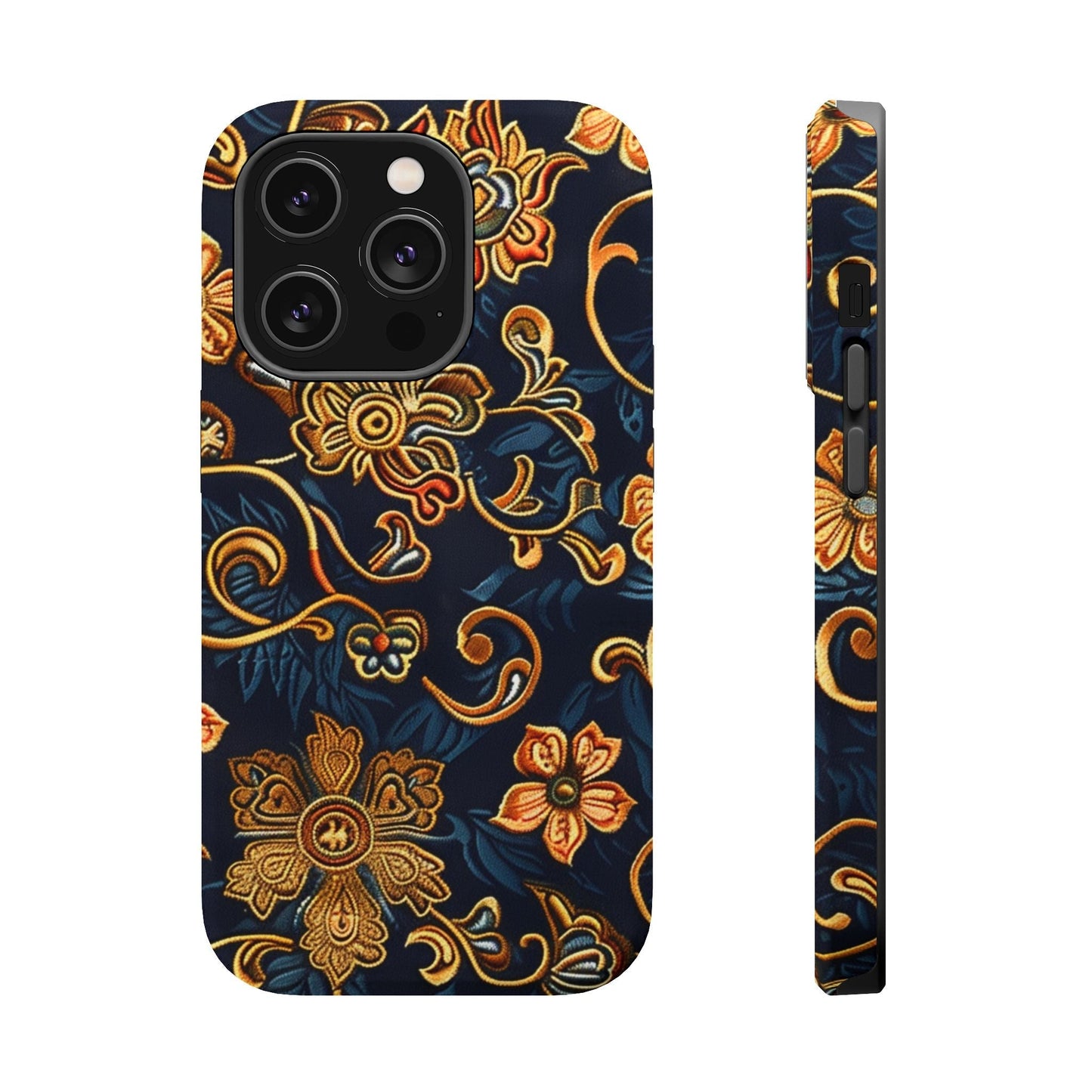 Floral Baroque Magnetic Impact - Resistant Phone Case - DIGITAL X