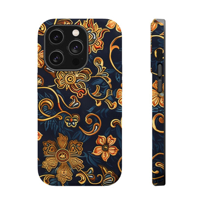 Floral Baroque Magnetic Impact - Resistant Phone Case - DIGITAL X