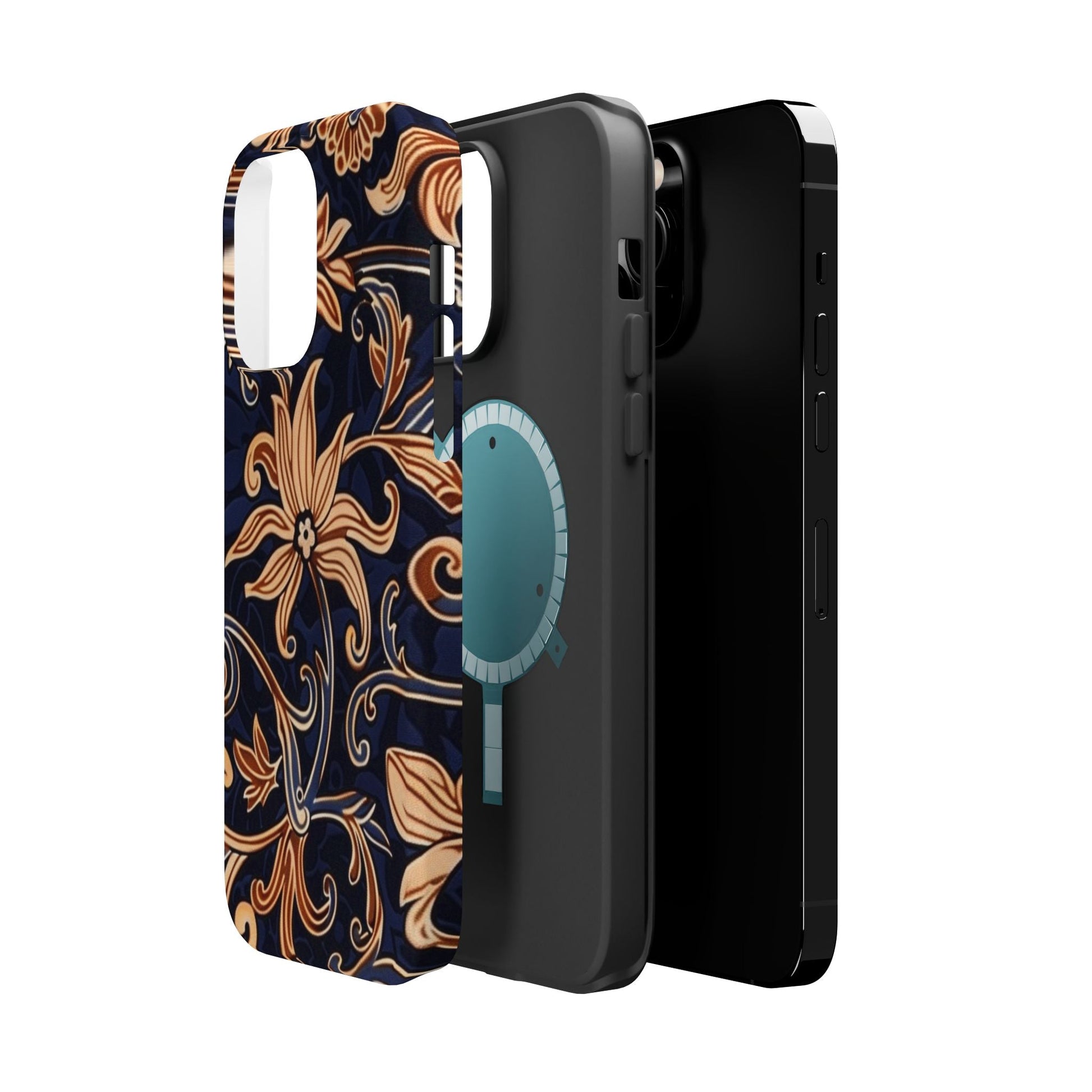 Floral Baroque Magnetic Impact - Resistant Phone Case - DIGITAL X