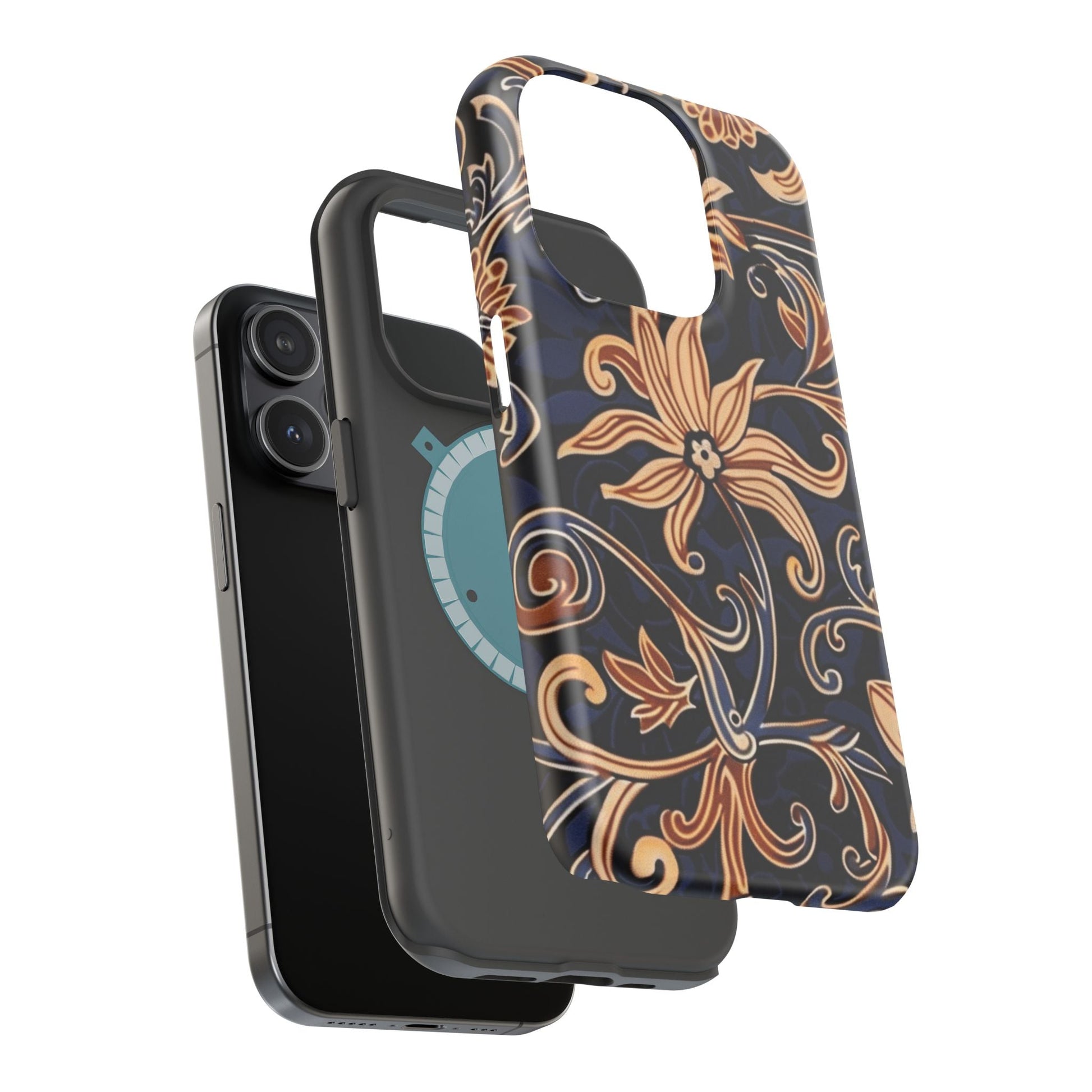 Floral Baroque Magnetic Impact - Resistant Phone Case - DIGITAL X