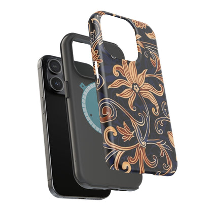 Floral Baroque Magnetic Impact - Resistant Phone Case - DIGITAL X