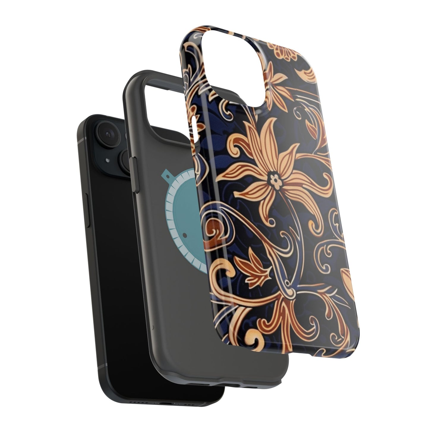 Floral Baroque Magnetic Impact - Resistant Phone Case - DIGITAL X