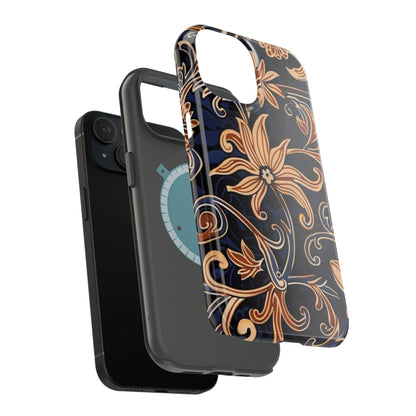 Floral Baroque Magnetic Impact - Resistant Phone Case - DIGITAL X