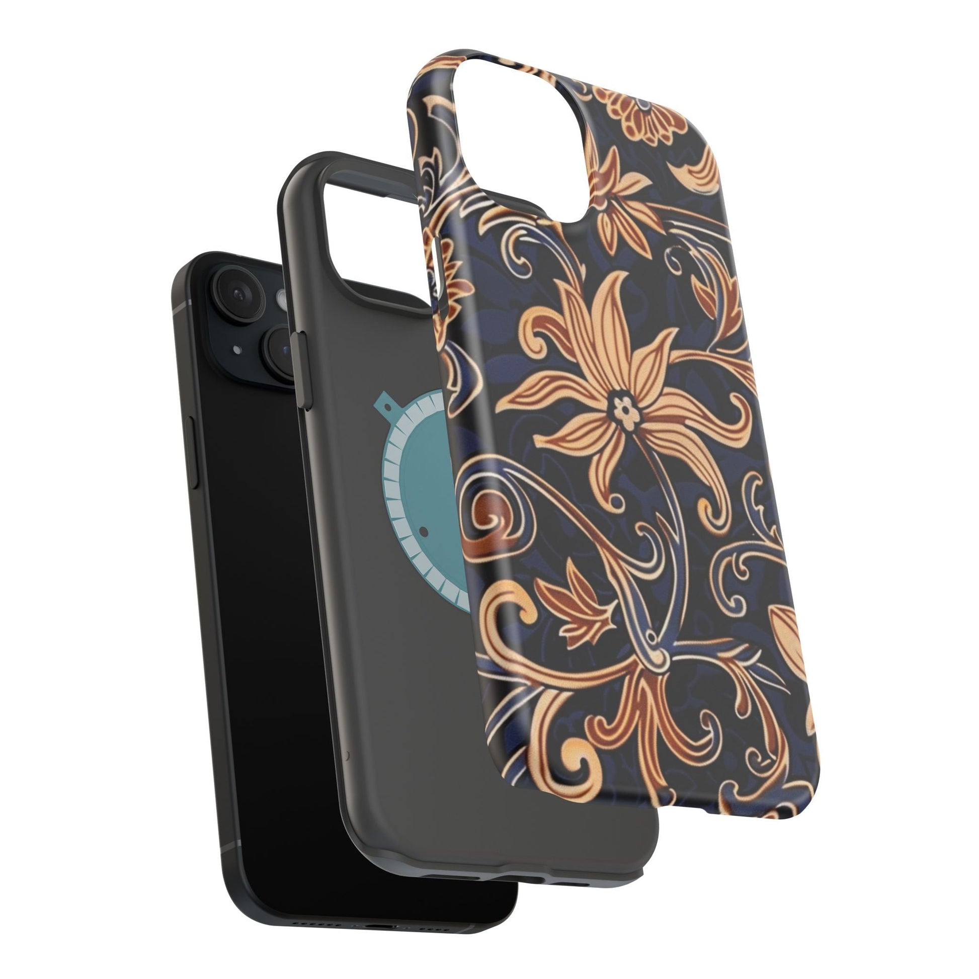 Floral Baroque Magnetic Impact - Resistant Phone Case - DIGITAL X