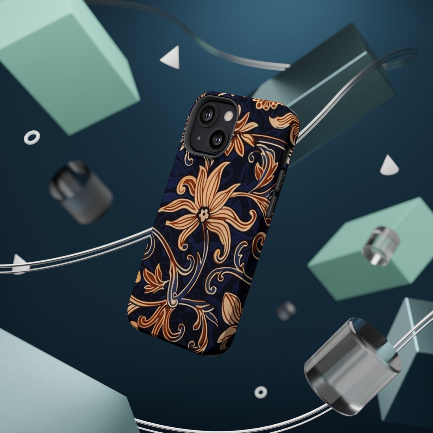 Floral Baroque Magnetic Impact - Resistant Phone Case - DIGITAL X