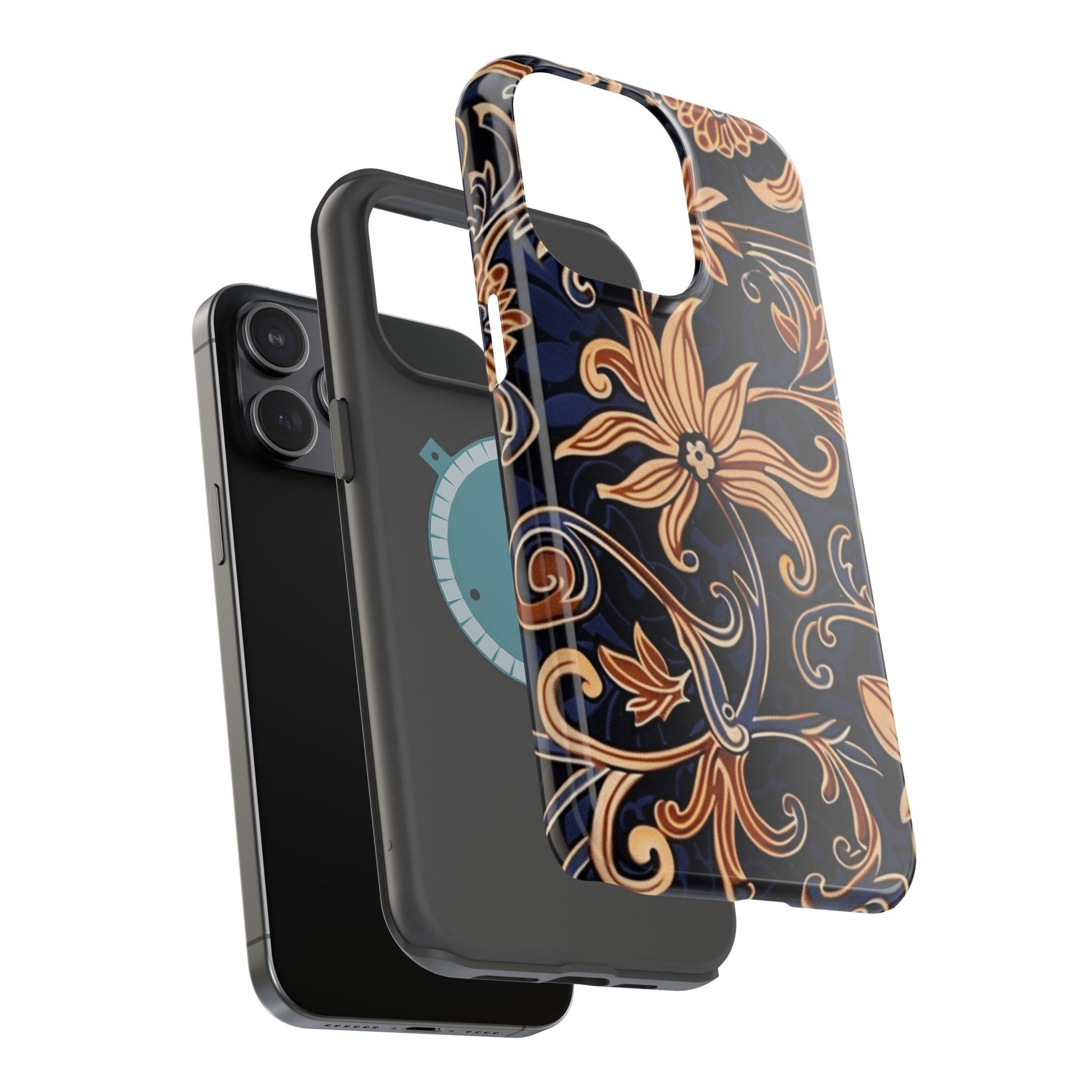 Floral Baroque Magnetic Impact - Resistant Phone Case - DIGITAL X