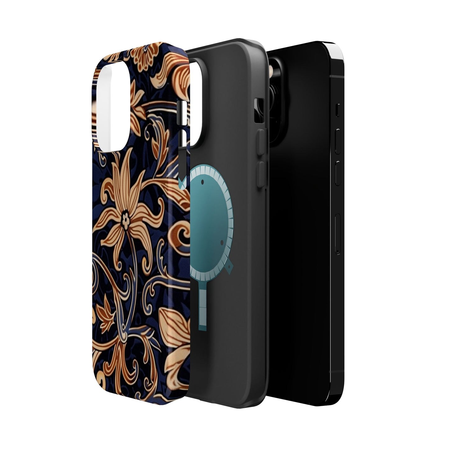 Floral Baroque Magnetic Impact - Resistant Phone Case - DIGITAL X