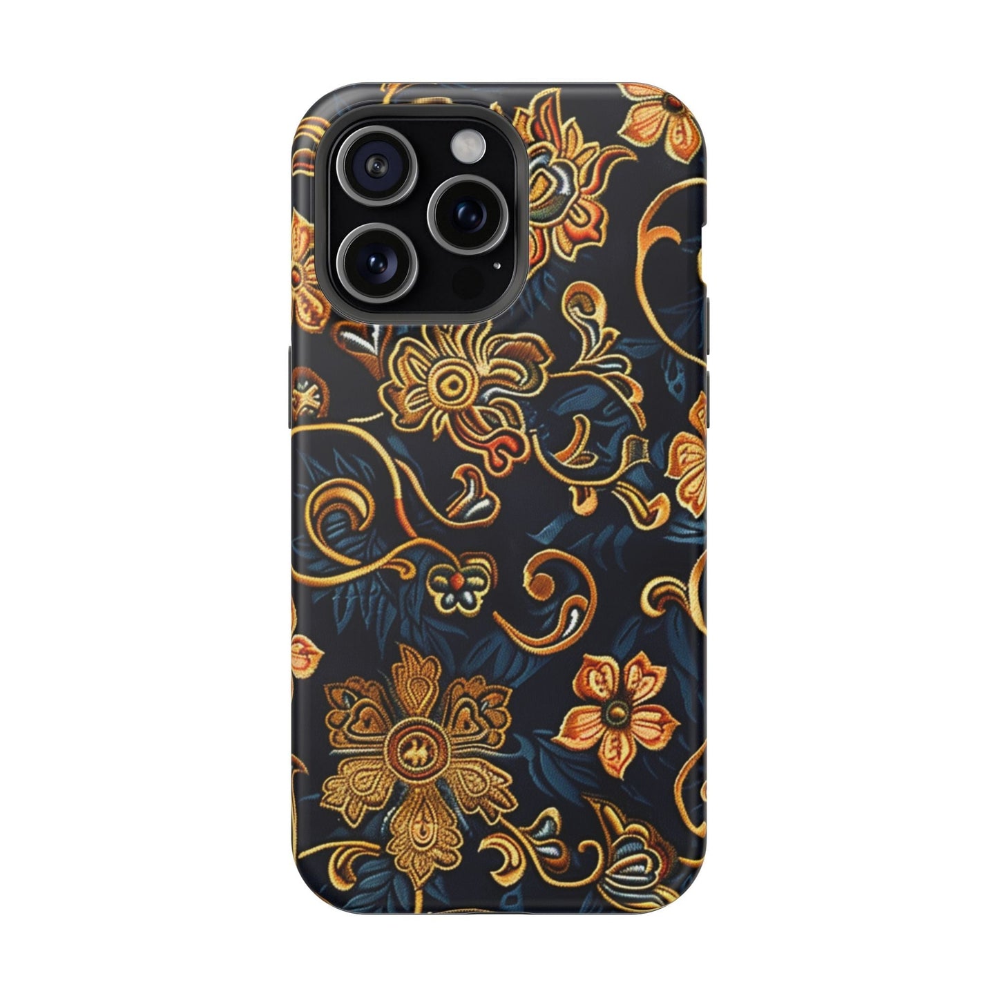 Floral Baroque Magnetic Impact - Resistant Phone Case - DIGITAL X