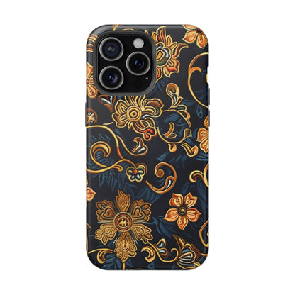 Floral Baroque Magnetic Impact - Resistant Phone Case - DIGITAL X