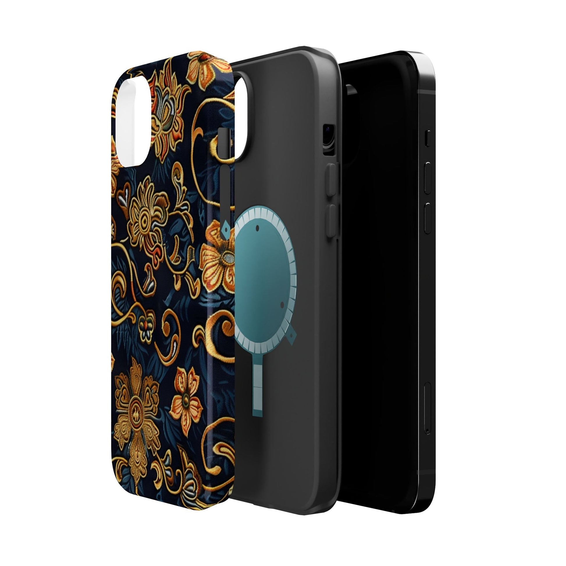 Floral Baroque Magnetic Impact - Resistant Phone Case - DIGITAL X