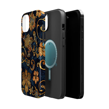 Floral Baroque Magnetic Impact - Resistant Phone Case - DIGITAL X