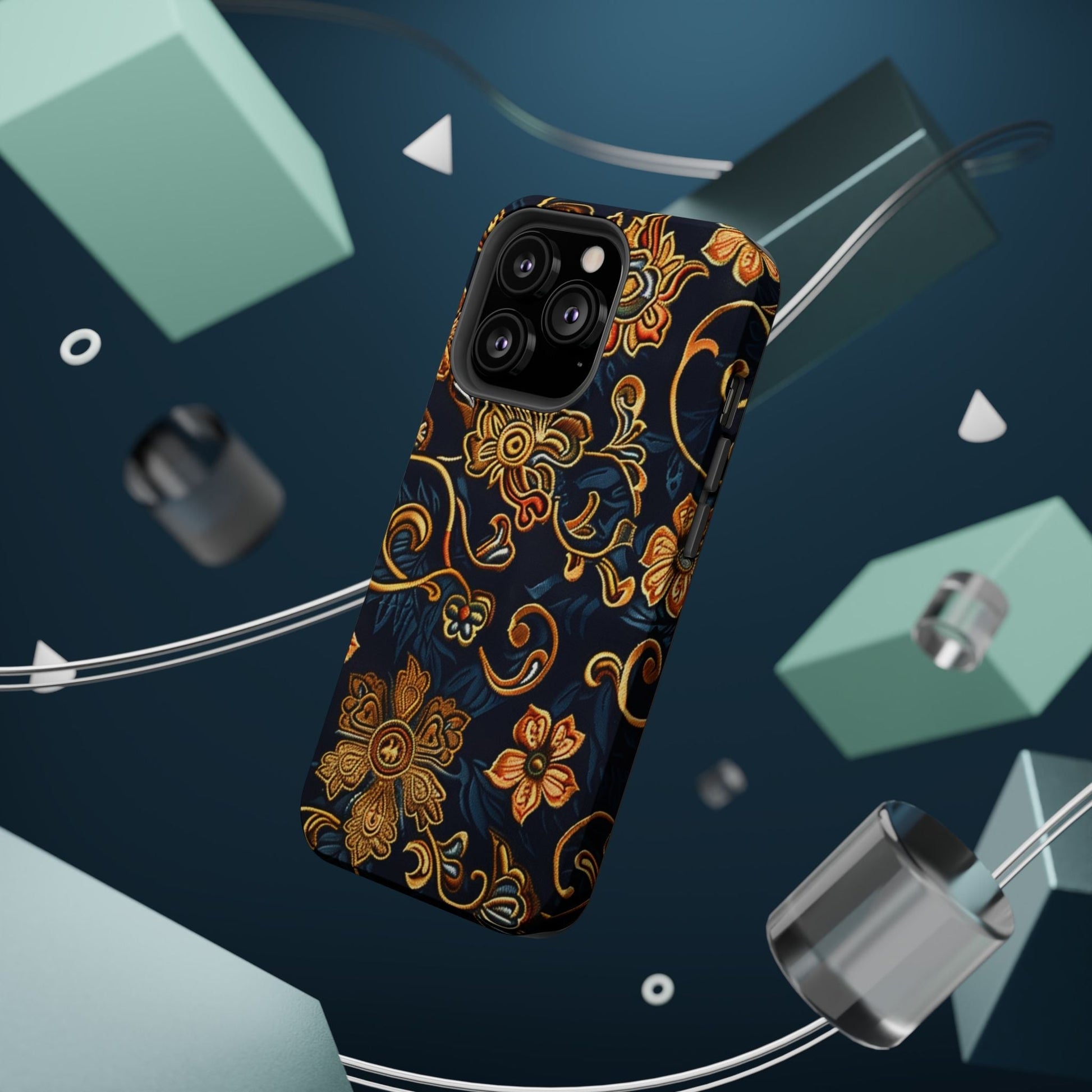 Floral Baroque Magnetic Impact - Resistant Phone Case - DIGITAL X