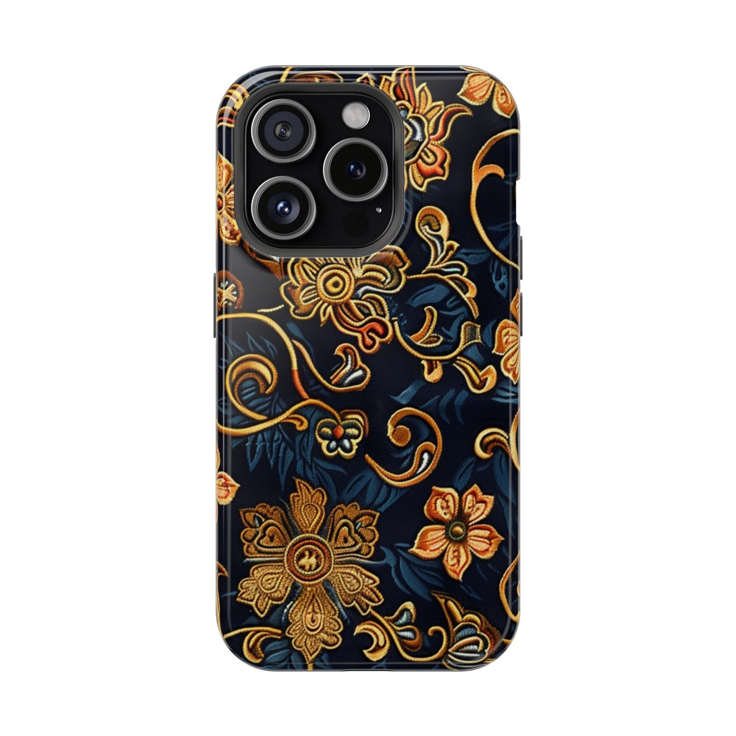 Floral Baroque Magnetic Impact - Resistant Phone Case - DIGITAL X