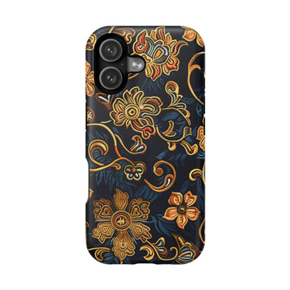 Floral Baroque Magnetic Impact - Resistant Phone Case - DIGITAL X