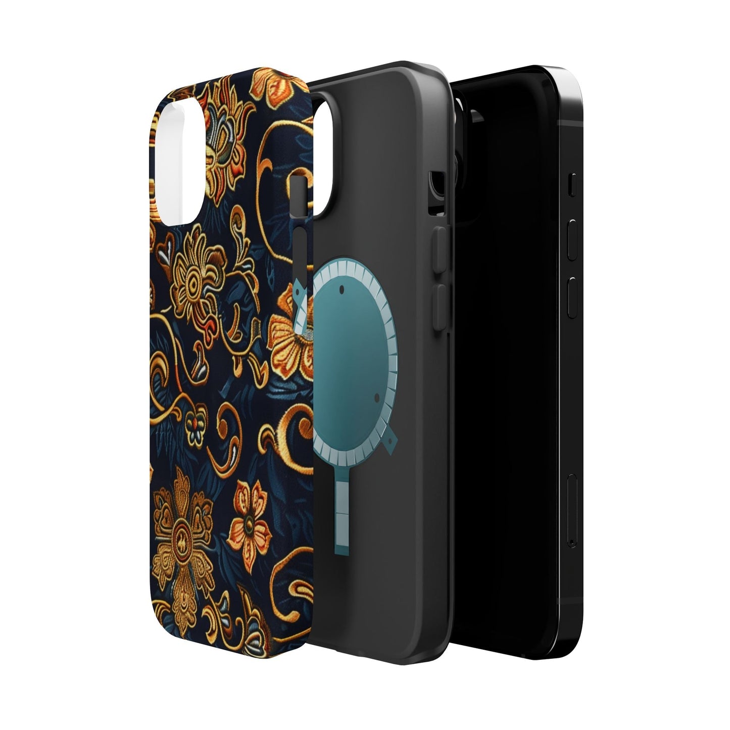 Floral Baroque Magnetic Impact - Resistant Phone Case - DIGITAL X