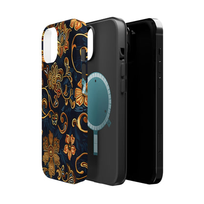 Floral Baroque Magnetic Impact - Resistant Phone Case - DIGITAL X