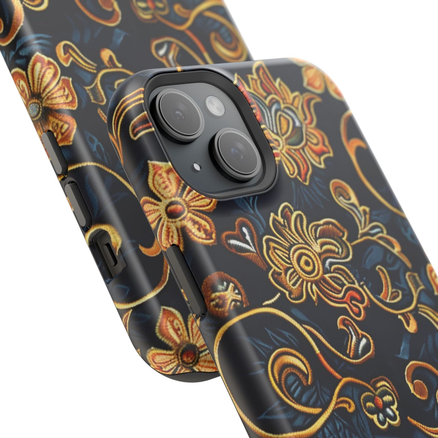 Floral Baroque Magnetic Impact - Resistant Phone Case - DIGITAL X