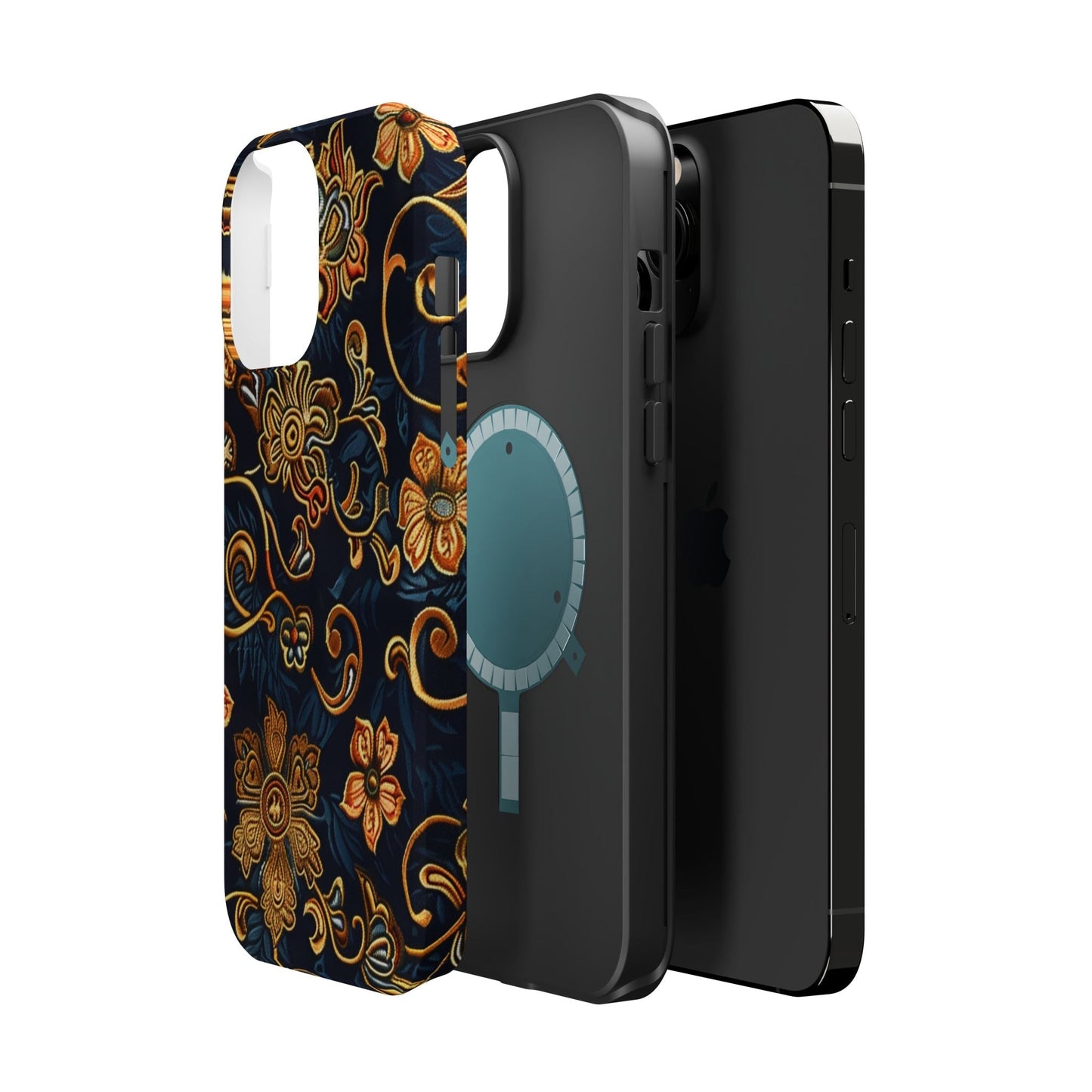 Floral Baroque Magnetic Impact - Resistant Phone Case - DIGITAL X