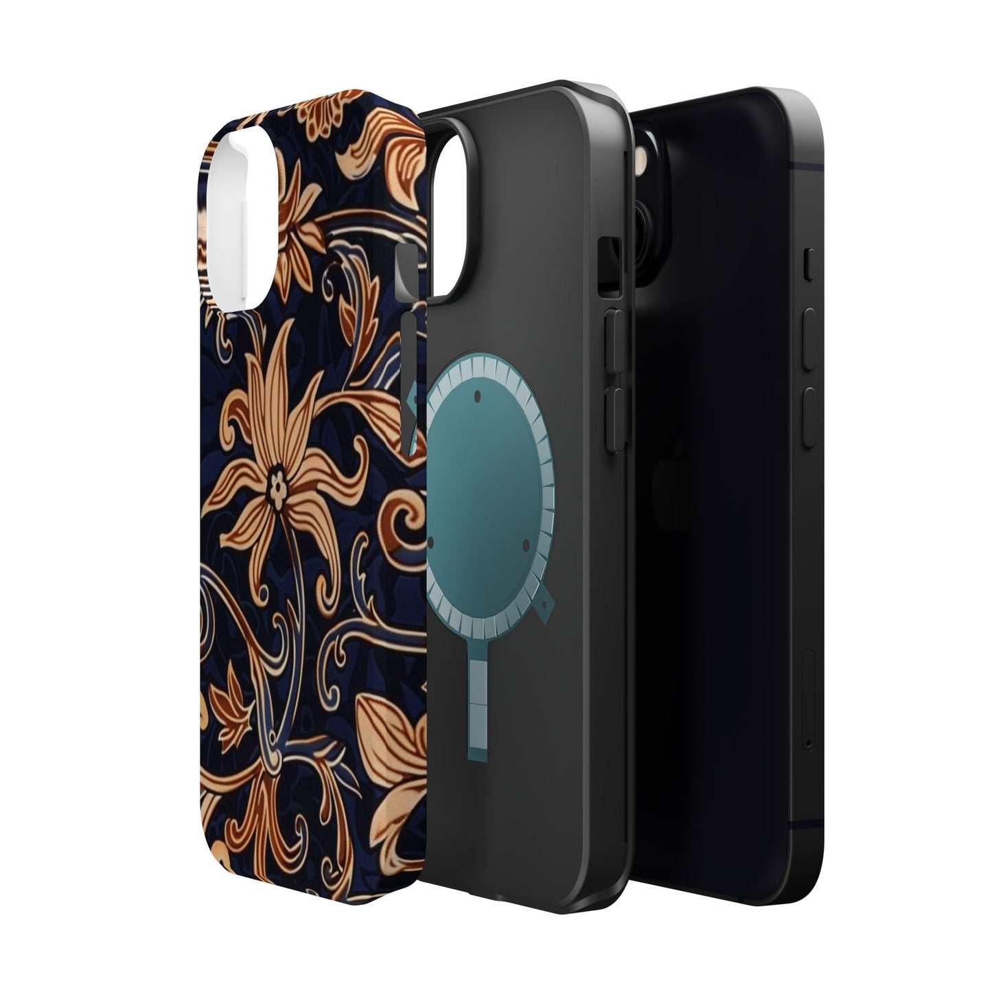 Floral Baroque Magnetic Impact - Resistant Phone Case - DIGITAL X